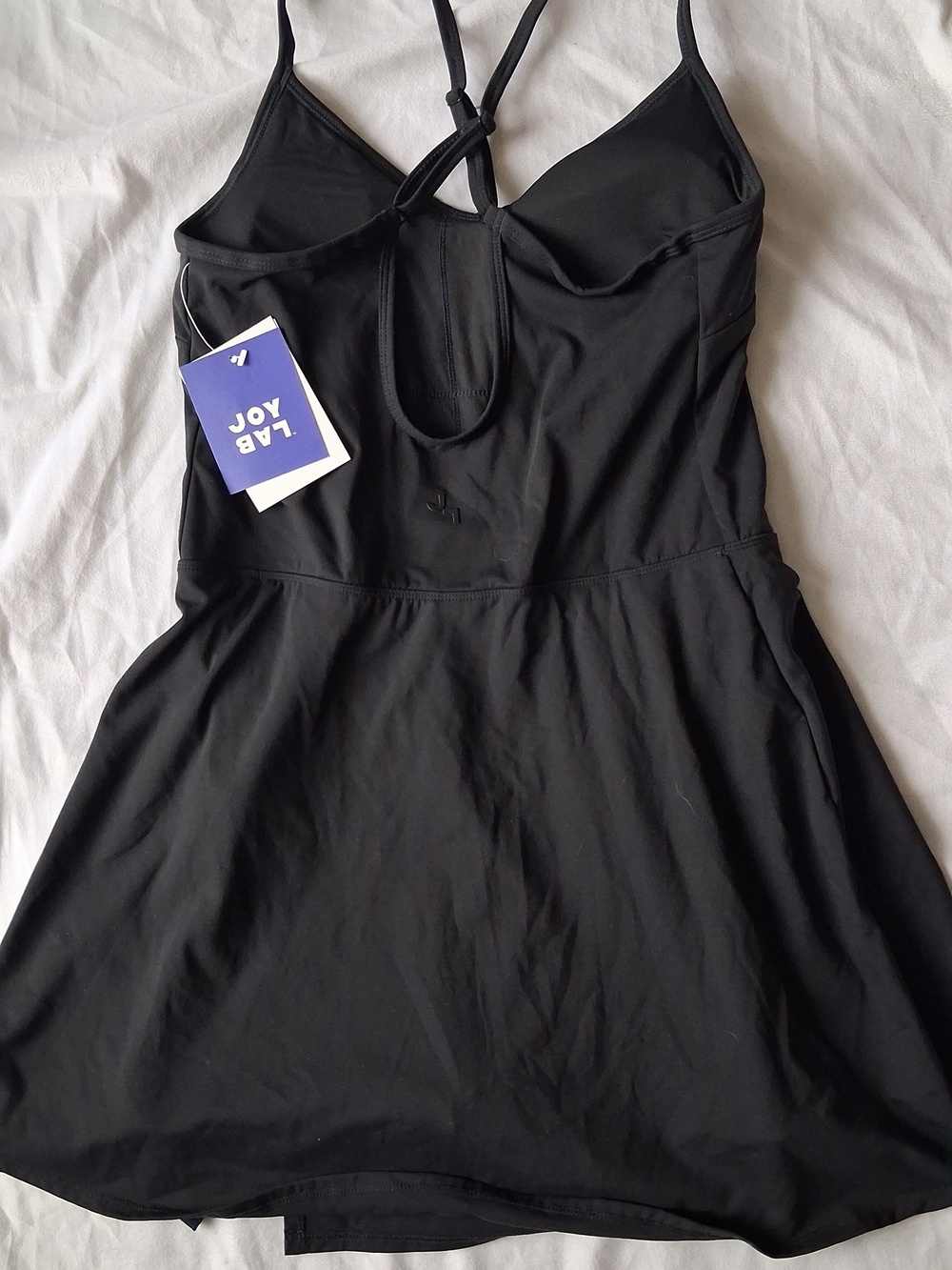 Joylab Athletic Black Spaghetti Strap Skater Dress - Picture 4 of 7